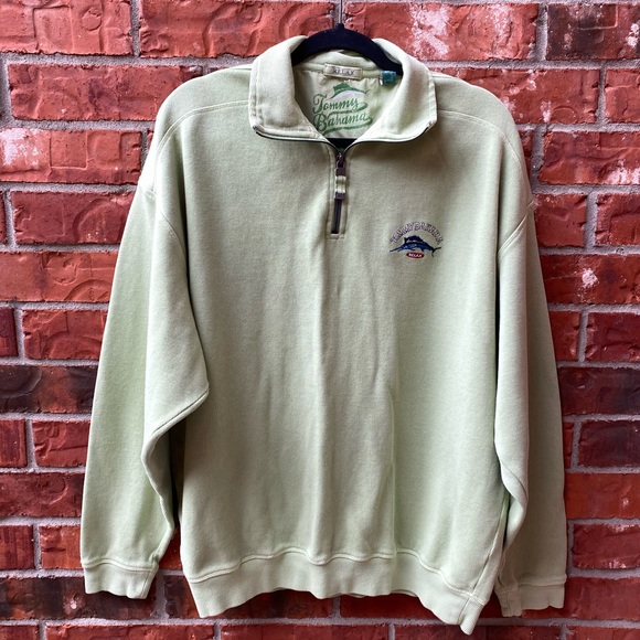 tommy bahama relax half zip sweatshirt